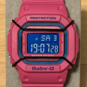 Casio G-Shock Mini GMN-550-4B Pink Blue Square Women's Digital Watch GMN550 550